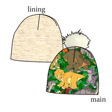 Load image into Gallery viewer, Prehistoric Pals Slouchy Beanie (Reversible!)