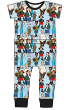 Load image into Gallery viewer, Playground Pals Bennett Pants and Shorts Length T-Shirt Romper
