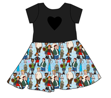 Load image into Gallery viewer, Playground Pals Molly Heart Back Twirly Dress