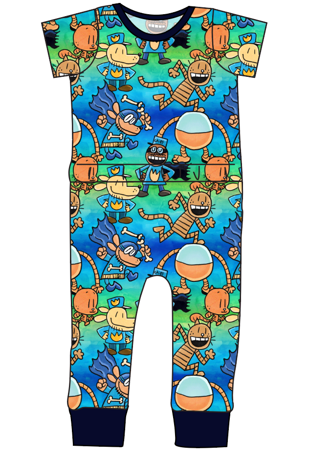 Crime-Biting Canine Bennett Pants and Shorts Length T-Shirt Romper