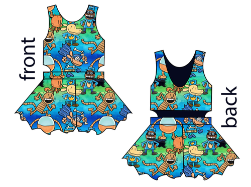 Crime-Biting Canine Kids Playsuit