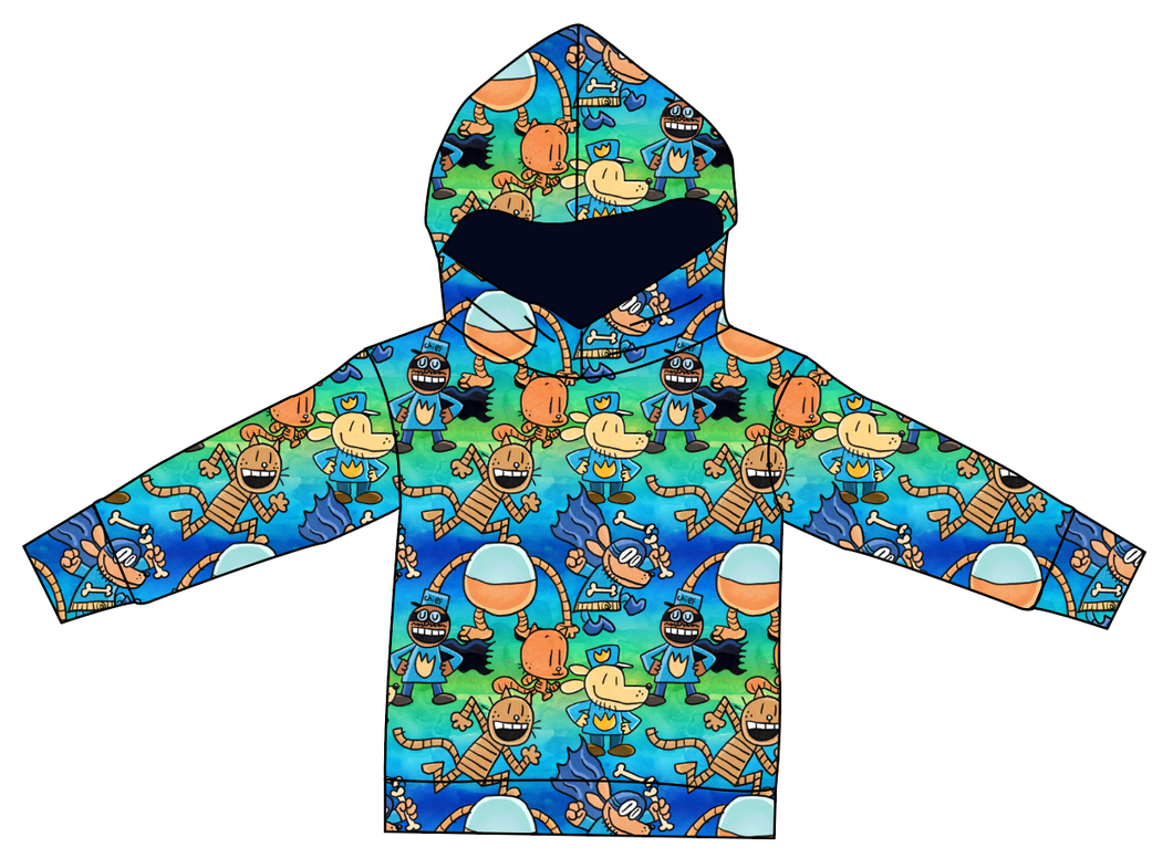 Crime-Biting Canine Ladies Oversized Hoodie