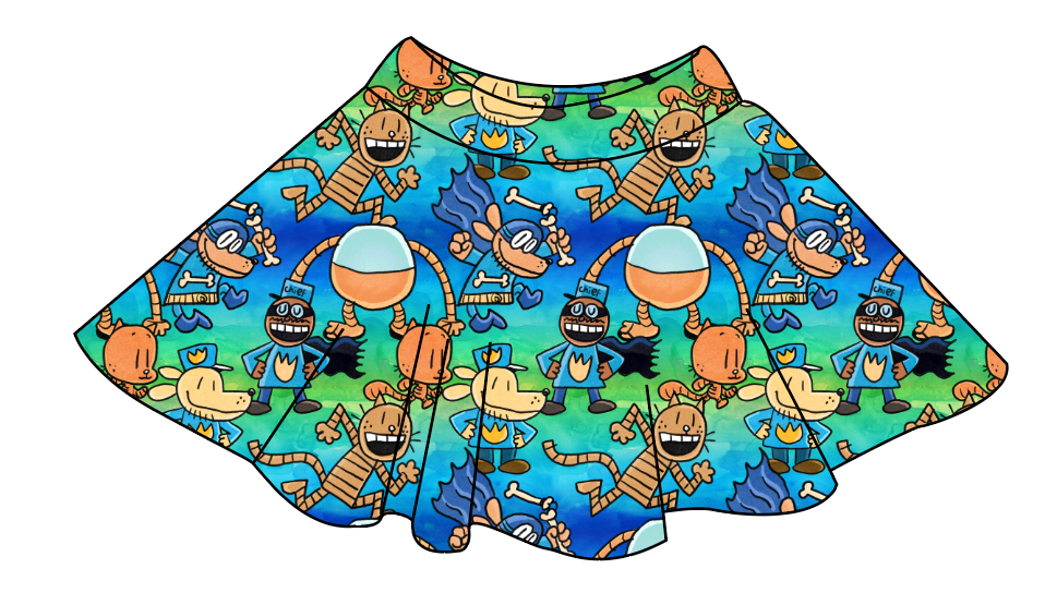 Crime-Biting Canine Ladies' Circle Skirt