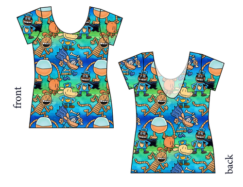 Crime-Biting Canine Ladies' Low Back Ballerina Tee