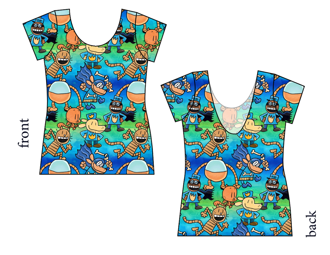 Crime-Biting Canine Ladies' Low Back Ballerina Tee