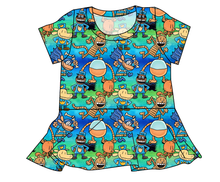 Load image into Gallery viewer, Crime-Biting Canine Ladies&#39; Peplum Top