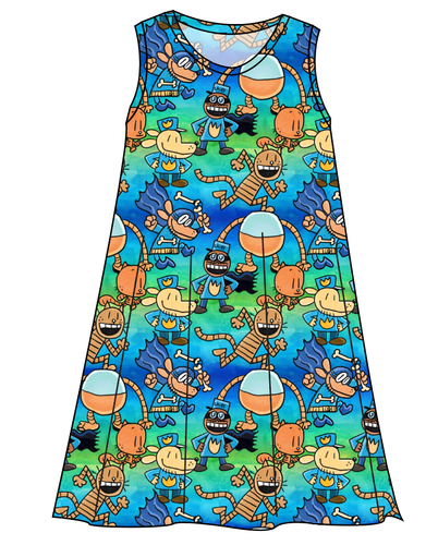 Crime-Biting Canine Ladies' Swing Dress