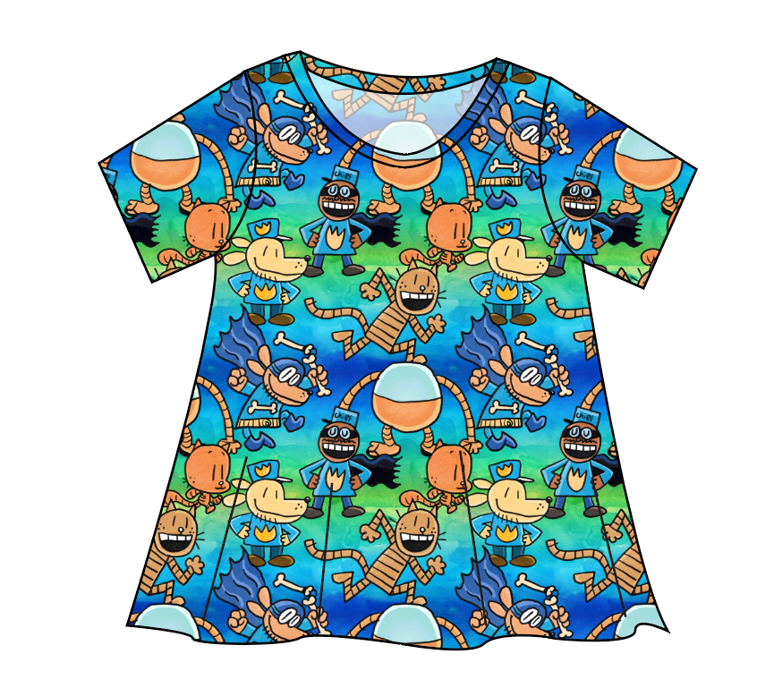 Crime-Biting Canine Ladies' Swing Tee