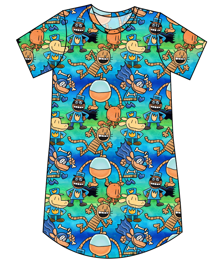 Crime-Biting Canine Ladies' T-Shirt Dress