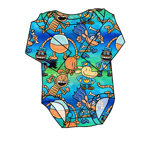 Crime-Biting Canine Lap Neck Bodysuit