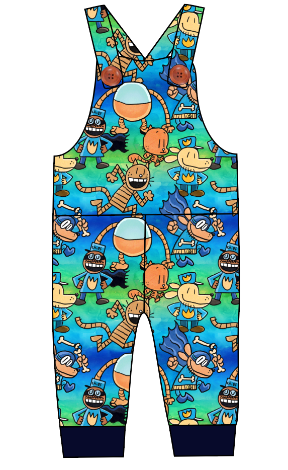 Crime-Biting Canine Overalls and Shortalls