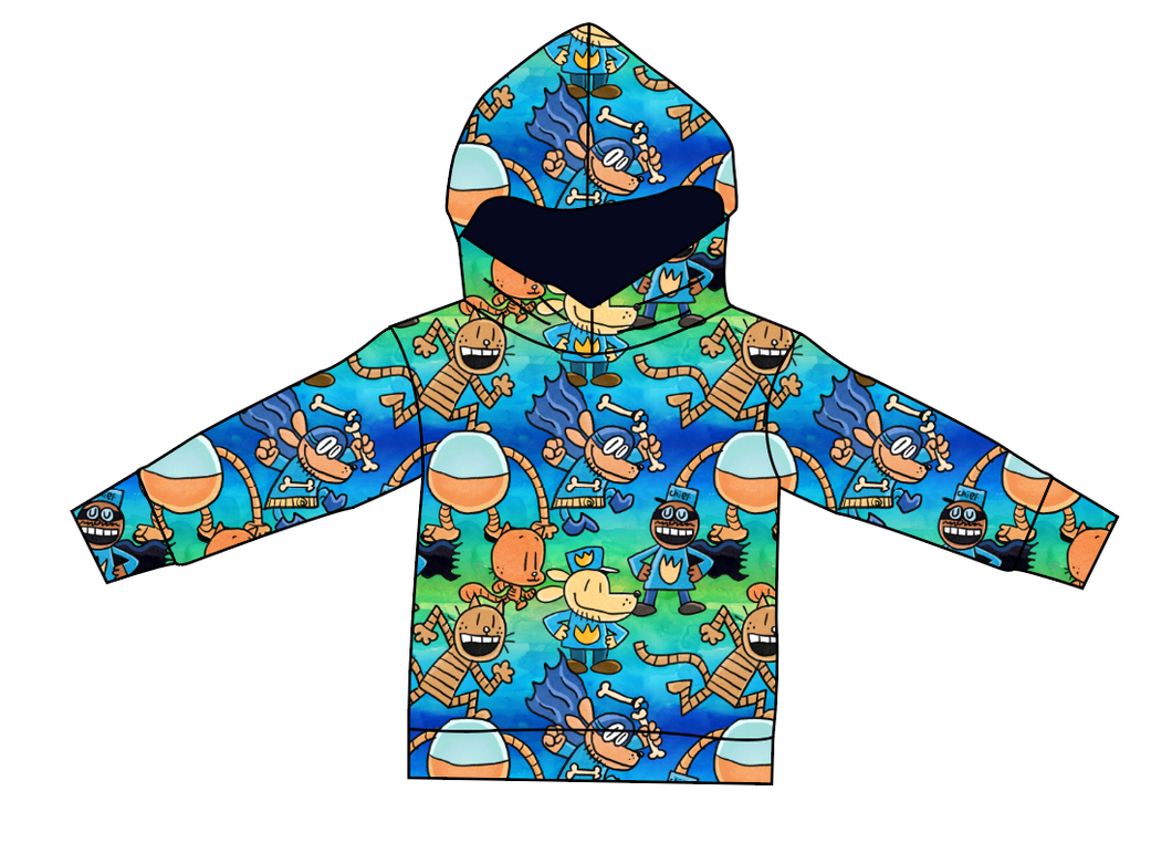 Crime-Biting Canine Oversized Hoodie