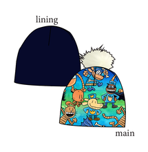 Load image into Gallery viewer, Crime-Biting Canine Slouchy Beanie (Reversible!)