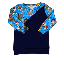 Load image into Gallery viewer, Blue Pup Boogie Classic Hoodie (or Crewneck)