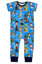 Load image into Gallery viewer, Blue Pup Boogie Emmett Pants And Shorts T-Shirt Romper