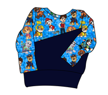 Load image into Gallery viewer, Blue Pup Boogie Grow With Me Hoodie (or Crewneck)
