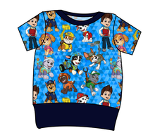 Load image into Gallery viewer, Blue Pup Boogie Grow With Me Tee