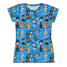 Load image into Gallery viewer, Blue Pup Boogie Ladies' Basic Tee