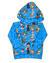 Load image into Gallery viewer, Blue Pup Boogie Classic Hoodie (or Crewneck)
