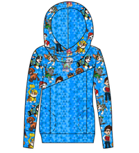 Load image into Gallery viewer, Blue Pup Boogie Ladies Hoodie