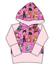 Load image into Gallery viewer, Pink Pup Boogie Grow With Me Hoodie (or Crewneck)