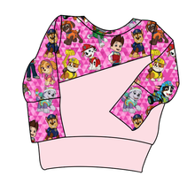 Load image into Gallery viewer, Pink Pup Boogie Grow With Me Hoodie (or Crewneck)