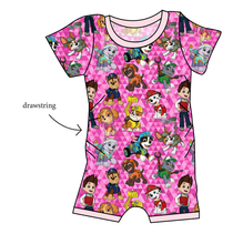 Load image into Gallery viewer, Pink Pup Boogie Grow With Me Pants And Shorts Romper