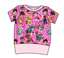 Load image into Gallery viewer, Pink Pup Boogie Grow With Me Tee