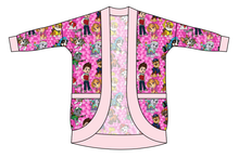 Load image into Gallery viewer, Pink Pup Boogie Ladies' Cocoon Cardigan