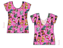 Load image into Gallery viewer, Pink Pup Boogie Ladies' Low Back Ballerina Tee