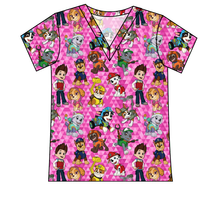 Load image into Gallery viewer, Pink Pup Boogie Ladies' Slouchy V-Neck Tee