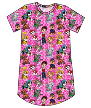 Load image into Gallery viewer, Pink Pup Boogie Ladies' T-Shirt Dress