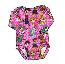 Load image into Gallery viewer, Pink Pup Boogie Lap Neck Bodysuit