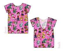 Load image into Gallery viewer, Pink Pup Boogie Low Back Ballerina Tee