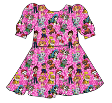 Load image into Gallery viewer, Pink Pup Boogie Prairie Dress