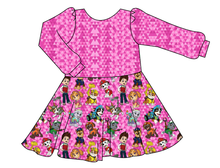 Load image into Gallery viewer, Pink Pup Boogie Prairie Dress