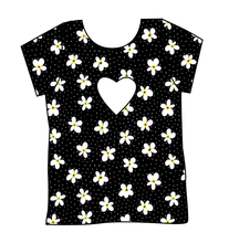 Load image into Gallery viewer, Daisy Dots Cambria Heart Back Tee