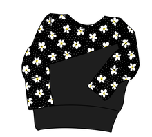 Load image into Gallery viewer, Daisy Dots Grow With Me Hoodie (or Crewneck)