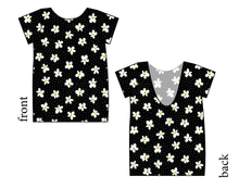 Load image into Gallery viewer, Daisy Dots Low Back Ballerina Tee