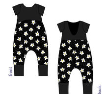 Load image into Gallery viewer, Daisy Dots Low Back Romper and Bubble Romper