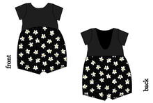 Load image into Gallery viewer, Daisy Dots Low Back Romper and Bubble Romper