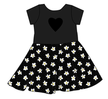 Load image into Gallery viewer, Daisy Dots Molly Heart Back Twirly Dress