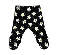 Load image into Gallery viewer, Daisy Dots Newborn Footed Pants