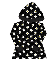 Load image into Gallery viewer, Daisy Dots Peplum Hoodie (or Crewneck)