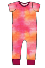 Load image into Gallery viewer, Sunset Watercolour Emmett Pants And Shorts T-Shirt Romper