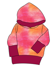 Load image into Gallery viewer, Sunset Watercolour Grow With Me Hoodie (or Crewneck)