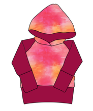 Load image into Gallery viewer, Sunset Watercolour Grow With Me Hoodie (or Crewneck)