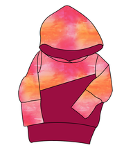 Load image into Gallery viewer, Sunset Watercolour Grow With Me Hoodie (or Crewneck)