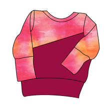 Load image into Gallery viewer, Sunset Watercolour Grow With Me Hoodie (or Crewneck)