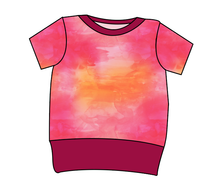Load image into Gallery viewer, Sunset Watercolour Grow With Me Tee